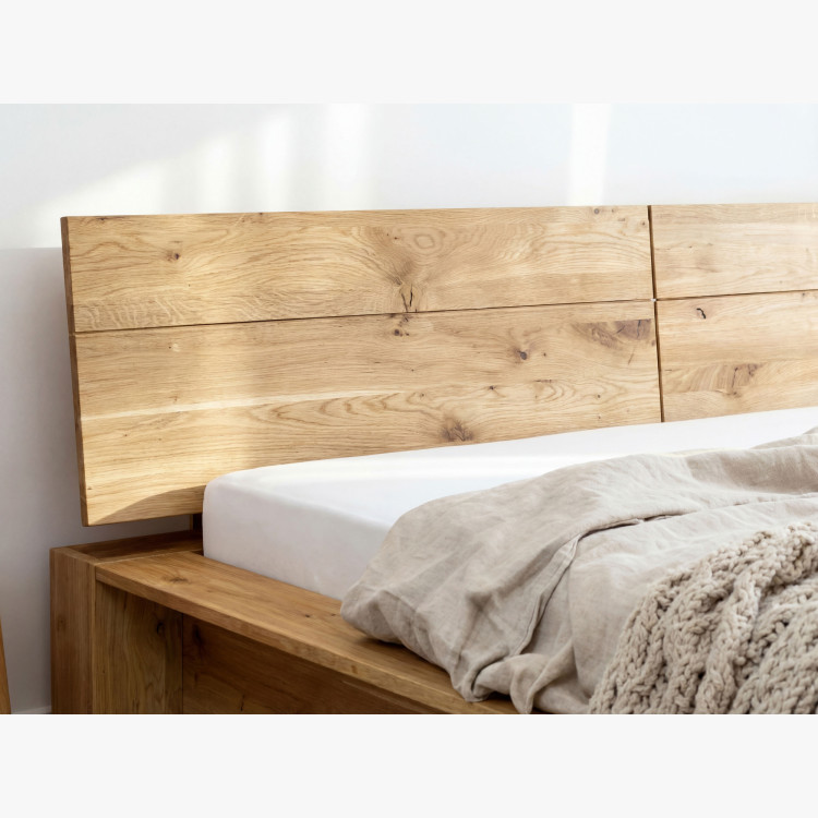Tömör tölgyfa ágy 180 x 200 cm  - 12