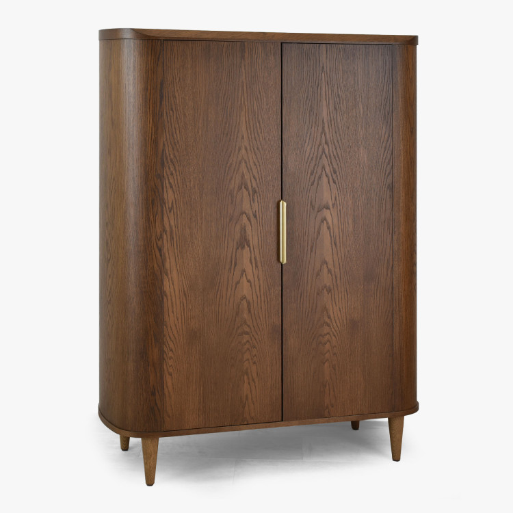 Tálalószekrény két ajtóval dió színben  - 3