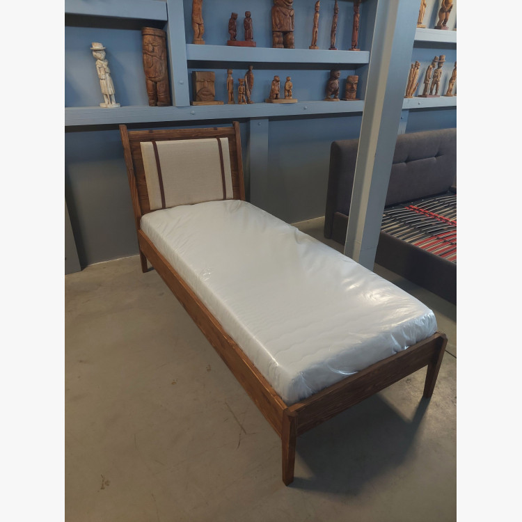 Egyszemélyes ágy 90 × 200 cm – tömör fenyő  - 2