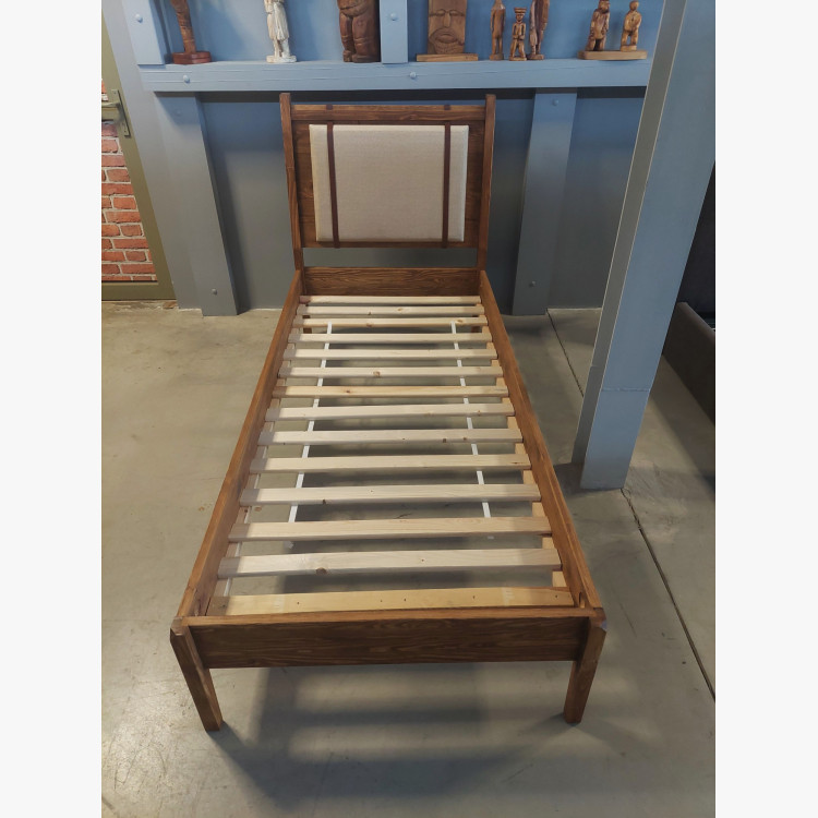 Egyszemélyes ágy 90 × 200 cm – tömör fenyő  - 4