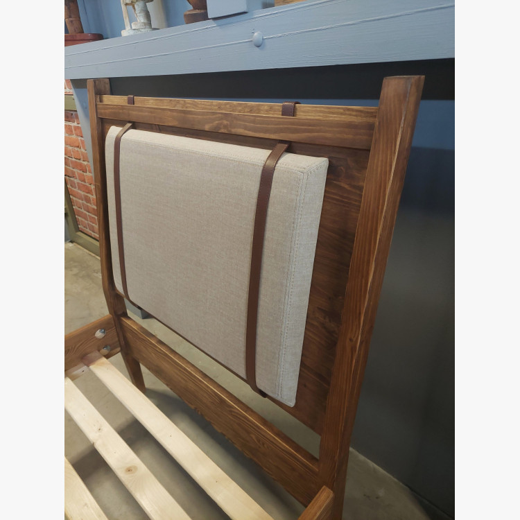 Egyszemélyes ágy 90 × 200 cm – tömör fenyő  - 5