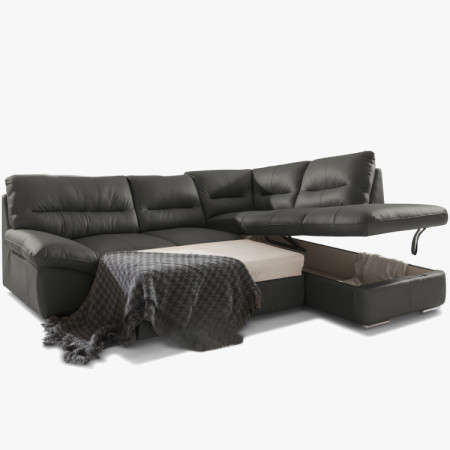 Sarok ülőgarnitúra - jobb oldali fango bőr, William sarok jobbra  - 2