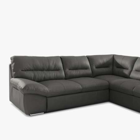 Sarok ülőgarnitúra - jobb oldali fango bőr, William sarok jobbra  - 4