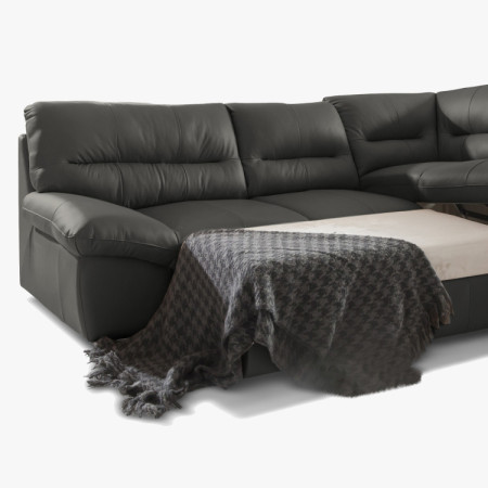 Sarok ülőgarnitúra - jobb oldali fango bőr, William sarok jobbra  - 6