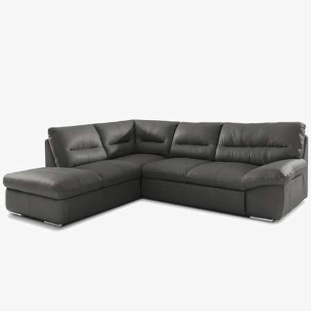 Sarokkanapé - jobb oldali fango valódi bőr, William sarok bal oldalon  - 3