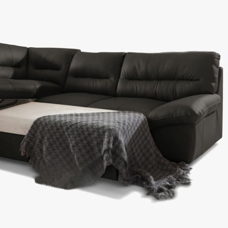 Sarok ülőgarnitúra - jobb oldali bőr ESPRESSO, William sarok balra  - 7