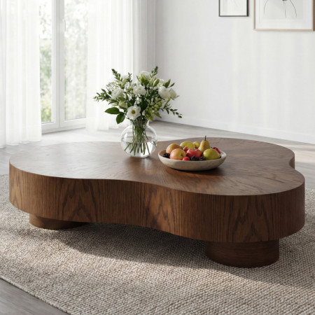 Designos dohányzóasztal dió színben  - 1