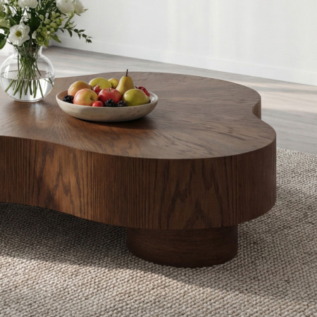 Designos dohányzóasztal dió színben  - 2