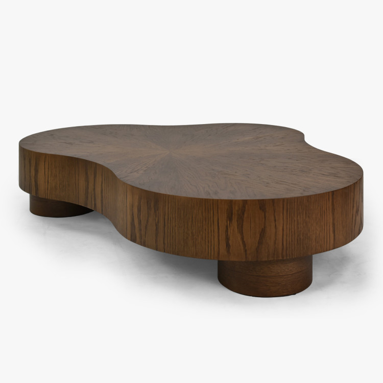 Designos dohányzóasztal dió színben  - 4