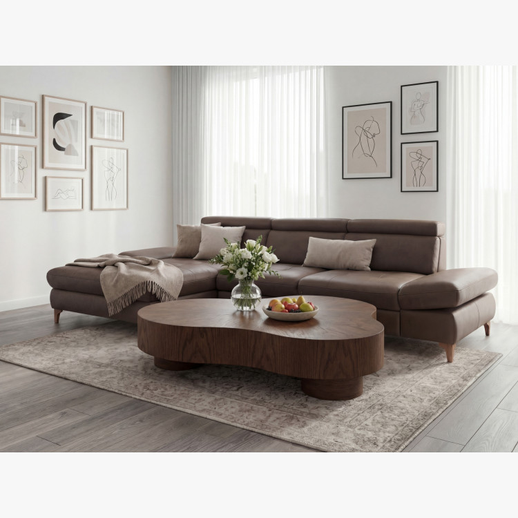 Designos dohányzóasztal dió színben  - 12