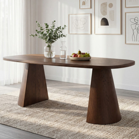 Designos 200 cm-es dió színű étkezőasztal  - 1