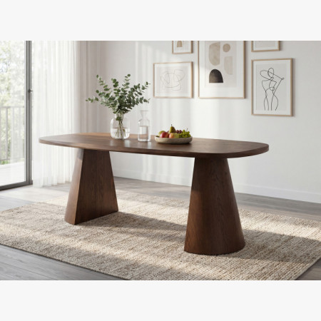 Designos 200 cm-es dió színű étkezőasztal  - 11