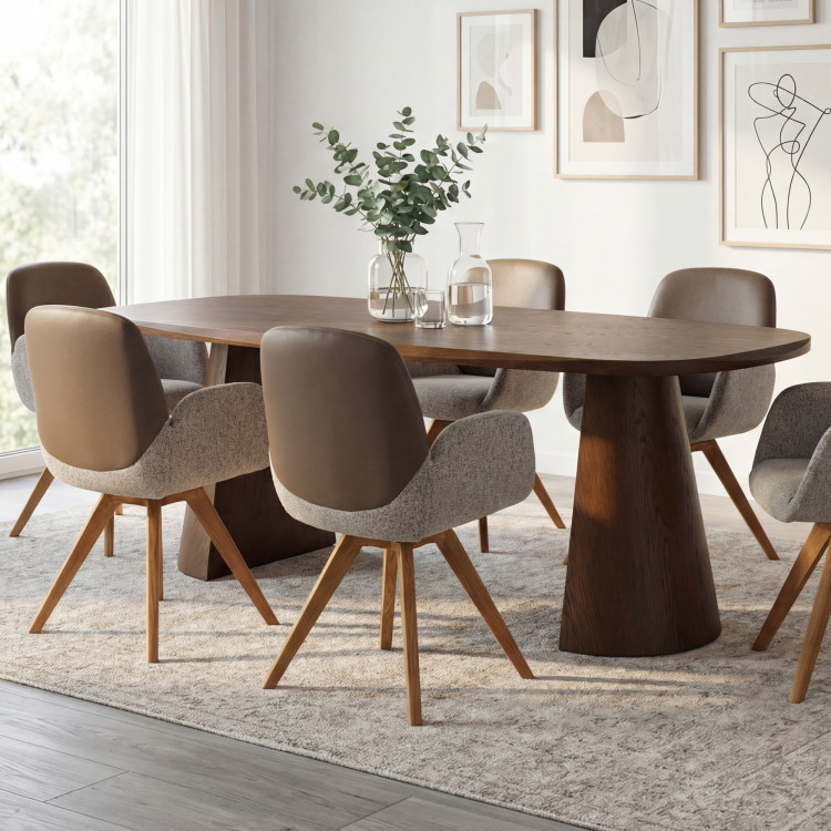 Designos 200 cm-es dió színű étkezőasztal  - 14