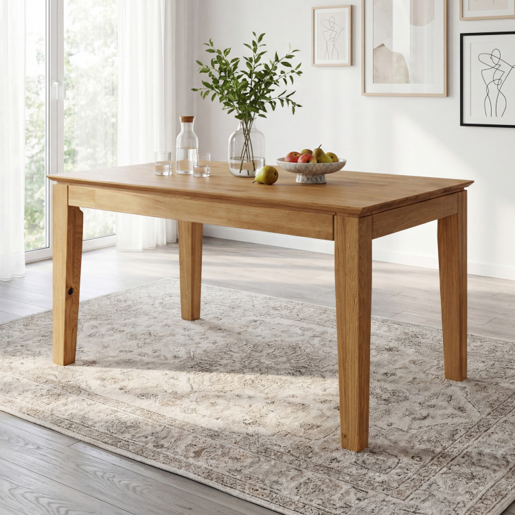 Dub asztal kihúzható 120 x 80 cm  - 1