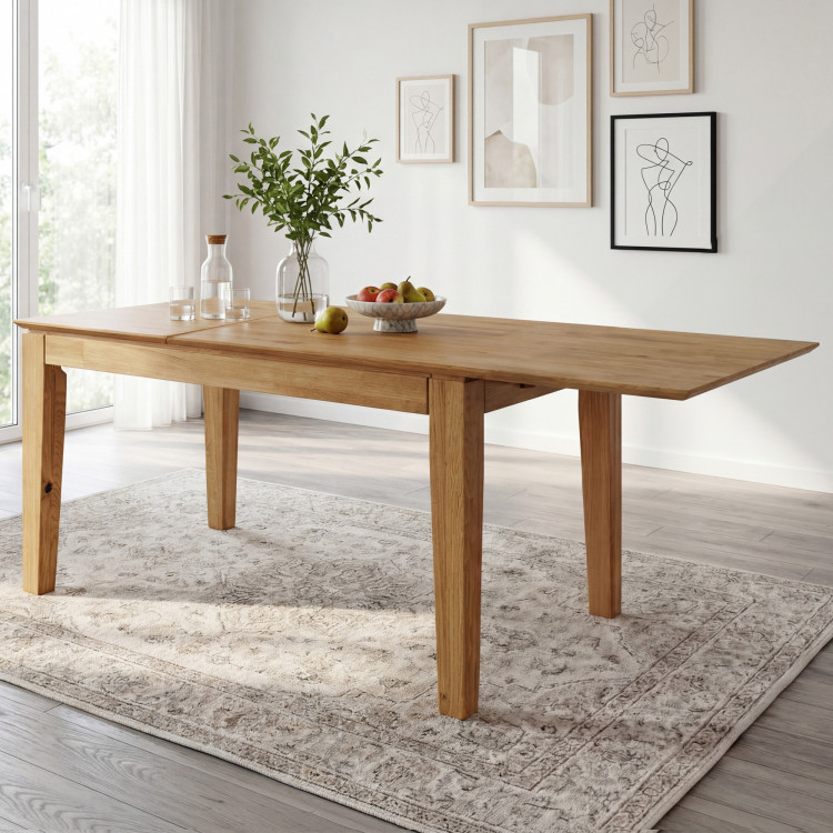 Dub asztal kihúzható 120 x 80 cm  - 2