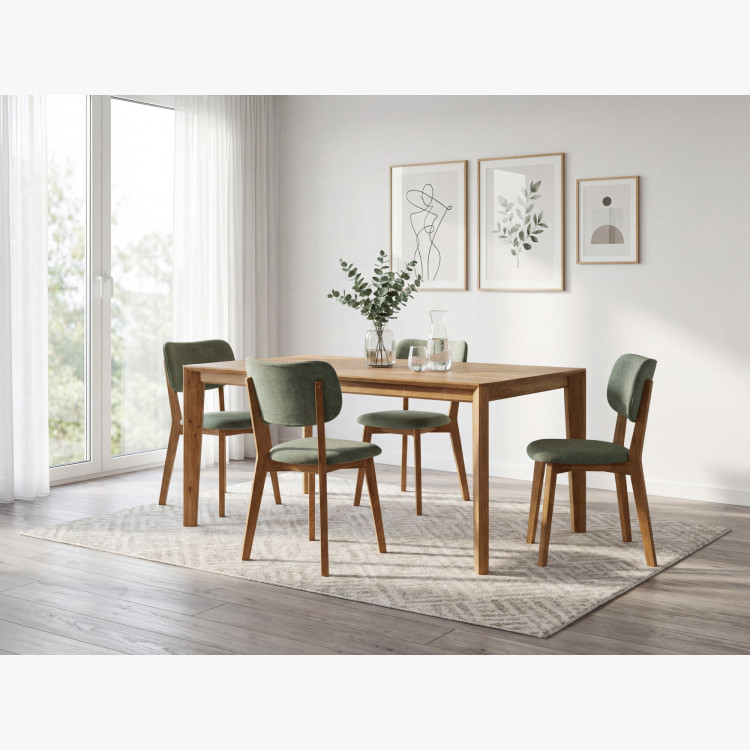 Bársony bevonatú Easy Clean étkezőszék matt színben  - 12