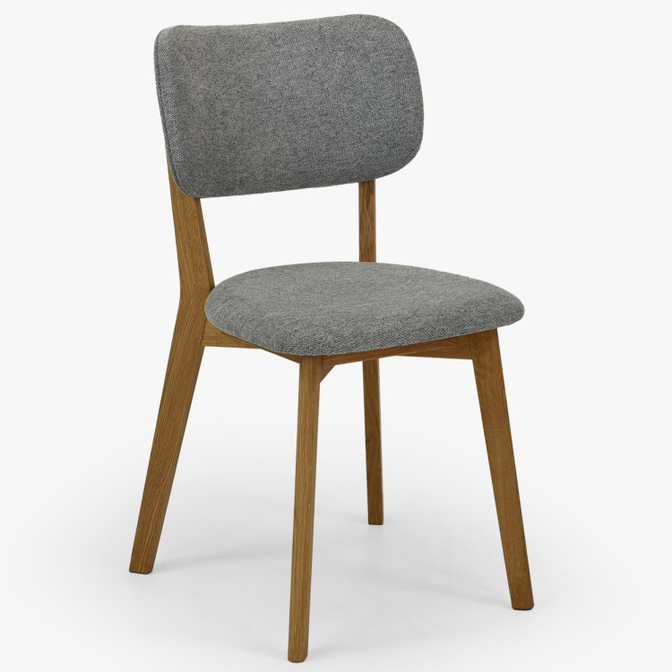 Kárpitozott étkezőszék Easy Clean szürke színben  - 1