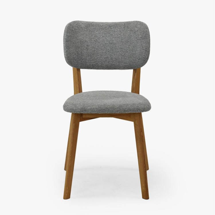 Kárpitozott étkezőszék Easy Clean szürke színben  - 5