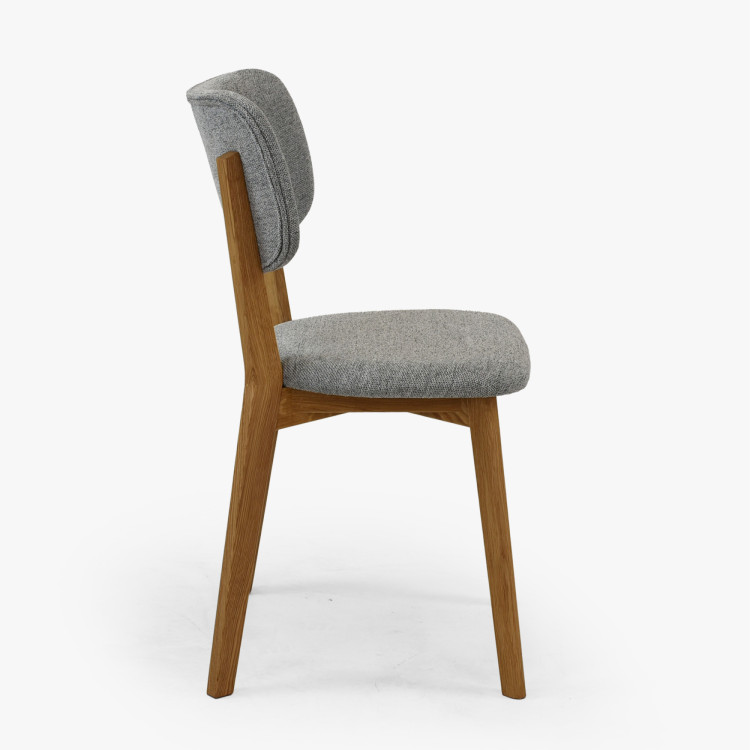 Kárpitozott étkezőszék Easy Clean szürke színben  - 6