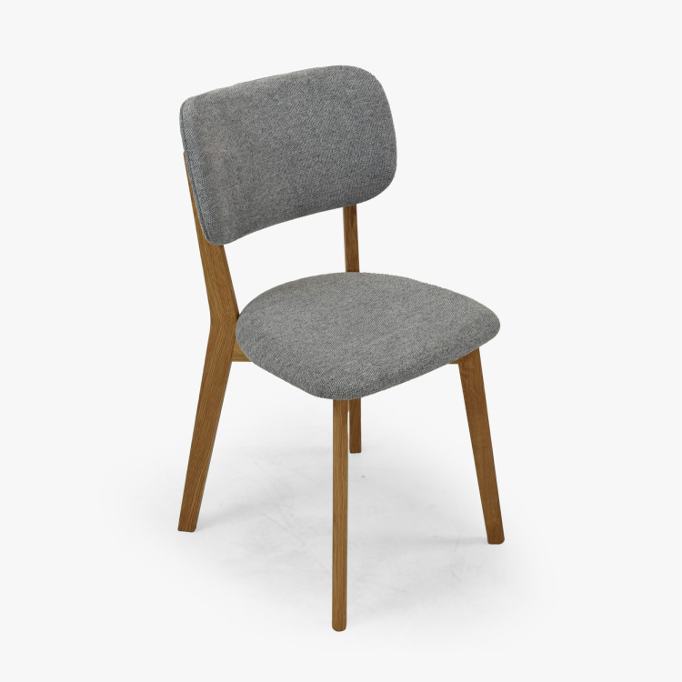 Kárpitozott étkezőszék Easy Clean szürke színben  - 9