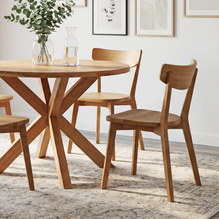 Tölgyfa szék Hanka – tömörfa étkezőszék  - 12