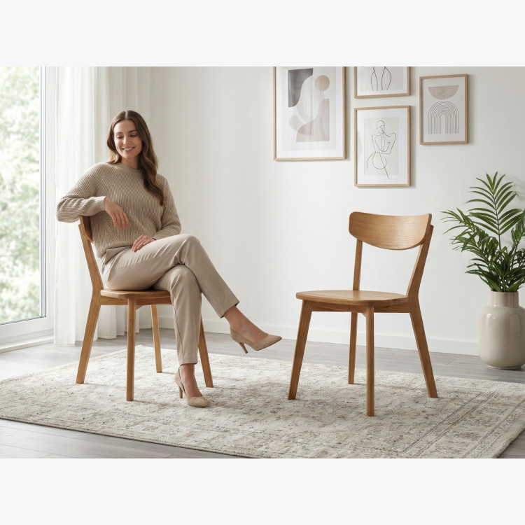 Tölgyfa szék Hanka – tömörfa étkezőszék  - 15