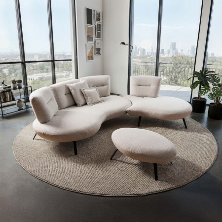 Ülőgarnitúra CURVE modern dizájn - jobb sarok  - 1