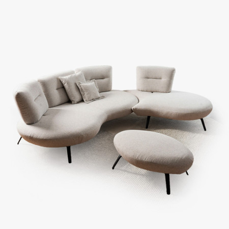 Ülőgarnitúra CURVE modern dizájn - jobb sarok  - 2