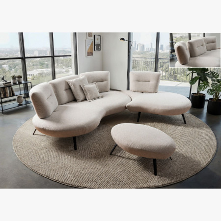 Ülőgarnitúra CURVE modern dizájn - jobb sarok  - 3