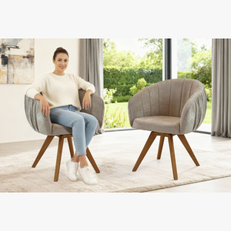 Tömör tölgyfa étkezőgarnitúra – ovális 180cm asztal, pad és Elba karosszékek  - 3