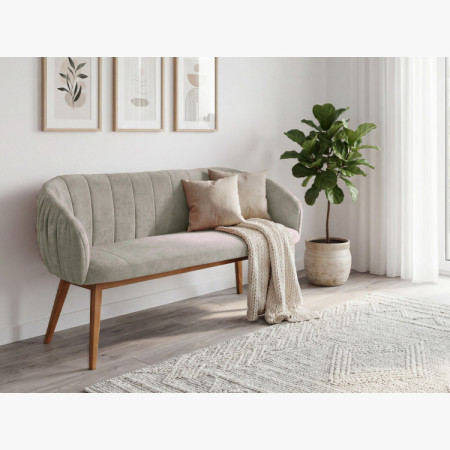 Tömör tölgyfa étkezőgarnitúra – ovális 180cm asztal, pad és Elba karosszékek  - 7