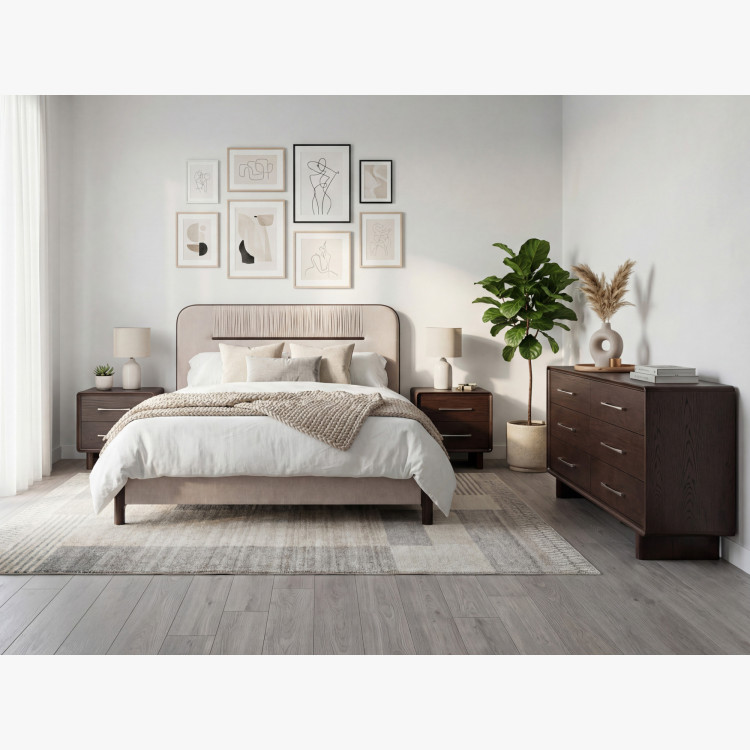 Čalouněná manželská postel 180x200 cm s úložným prostorem  - 6