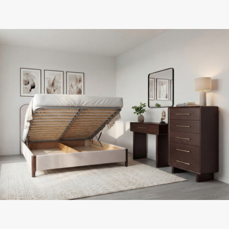 Čalouněná manželská postel 180x200 cm s úložným prostorem  - 12