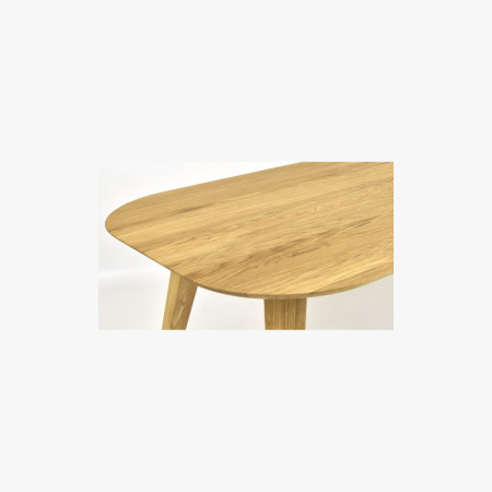 Ovális tömör tölgy étkezőasztal, Otawa 180 x 90 cm  - 18