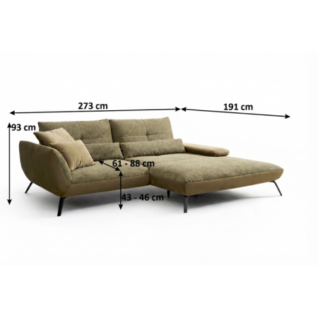 Moduláris ülőgarnitúra DOVER - jobb sarok  - 7