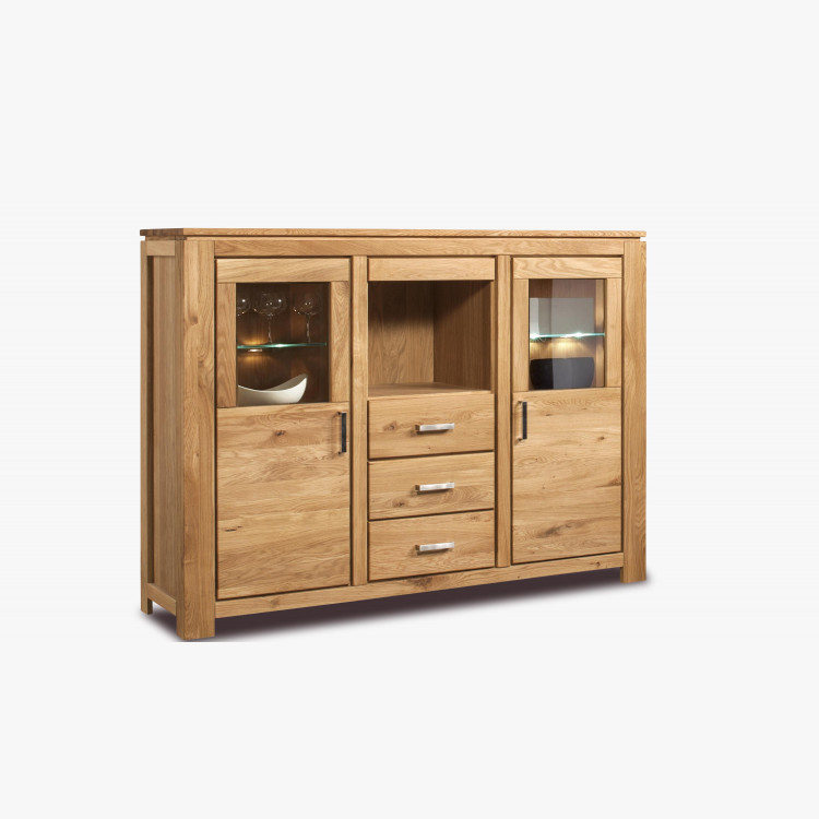 Masszív tölgyfából gyártott tálaló  - 2