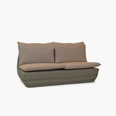 Rattan sarok kerti ülőgarnitúra barna, Cavalo