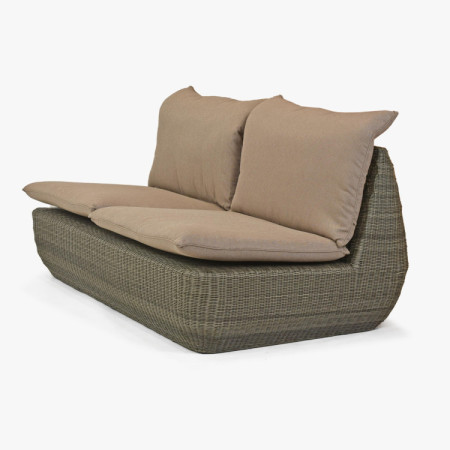 Rattan sarok kerti ülőgarnitúra barna, Cavalo