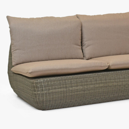 Rattan sarok kerti ülőgarnitúra barna, Cavalo