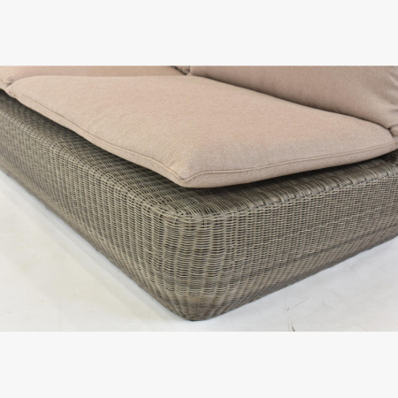 Rattan sarok kerti ülőgarnitúra barna, Cavalo