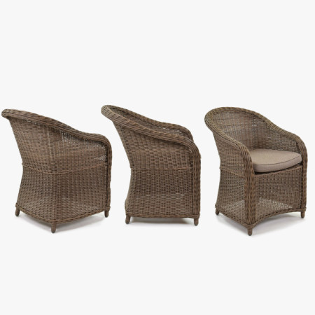 Kerti szett asztal és 4 x rattan szék