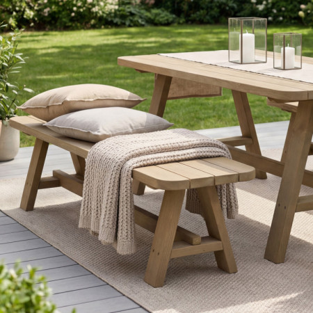 Kerti garnitúra asztal és 2 x pad Matus