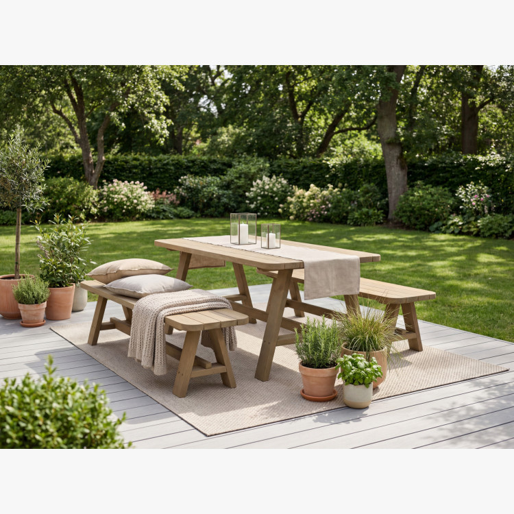 Kerti garnitúra asztal és 2 x pad Matus