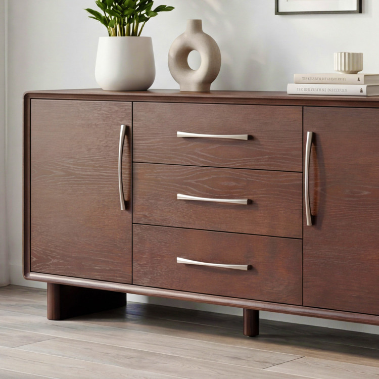 Koper komód ajtókkal és fiókokkal dió színben – 160 cm