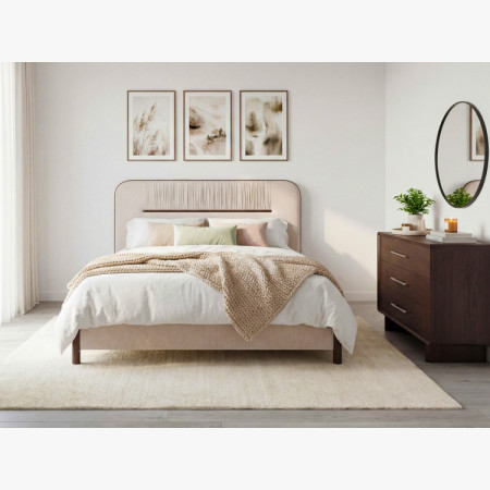 Koper komód 3 fiókkal dió színben