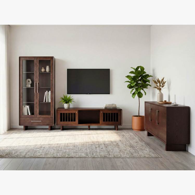 Design TV állvány dió színben – 180 cm