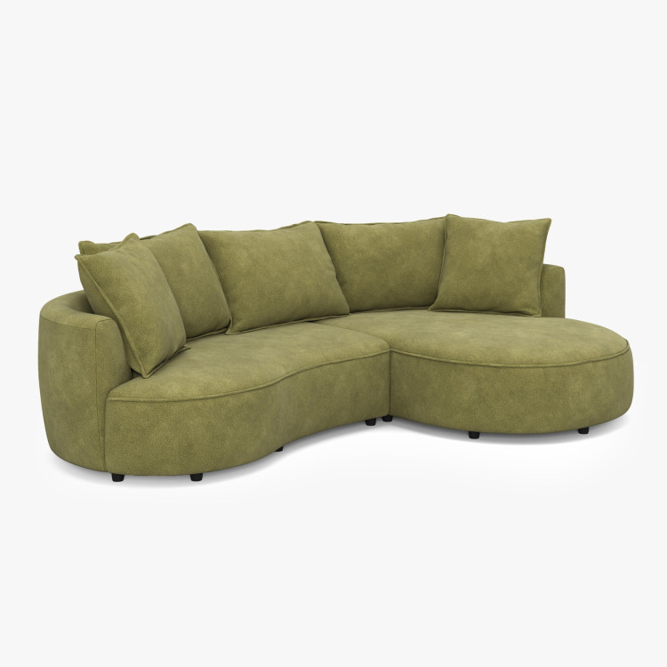 Zaoblená ülőgarnitúra SANA – jobb sarok