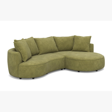 Zaoblená ülőgarnitúra SANA – jobb sarok