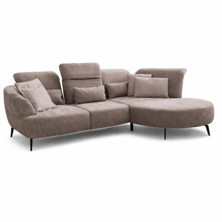 Sedací sarokgarnitúra DANCE állítható kényelmi funkcióval - jobb sarok