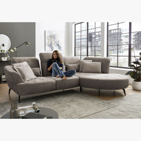 Sedací sarokgarnitúra DANCE állítható kényelmi funkcióval - jobb sarok